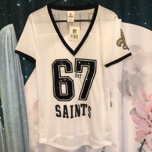 VS PINK New Orleans Saints Football Jersey NWT